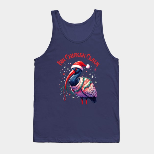 Bin Chicken Christmas Tank Top by BukovskyART